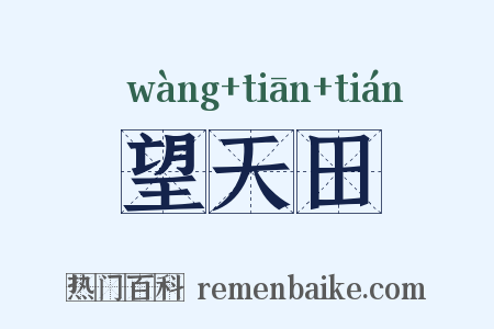 望天田是什么意思的图片